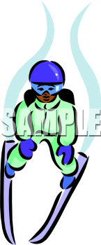 Skiing Clipart