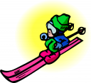 Skiing Clipart