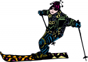 Skiing Clipart