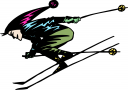 Skiing Clipart