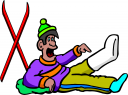 Skiing Clipart