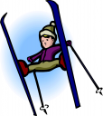 Skiing Clipart