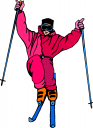 Skiing Clipart