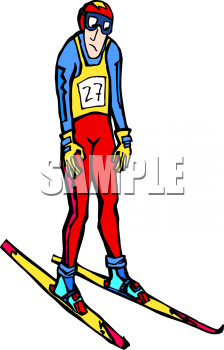 Skiing Clipart