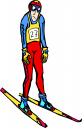 Skiing Clipart