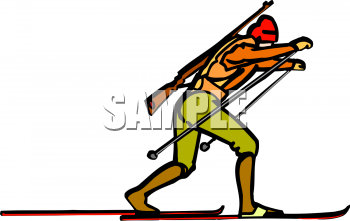 Skiing Clipart