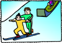 Skiing Clipart