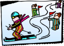 Skiing Clipart