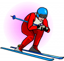 Skiing Clipart