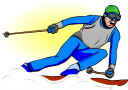 Skiing Clipart