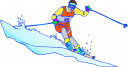 Skiing Clipart
