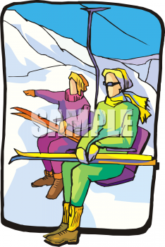 Skiing Clipart