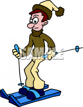 Skiing Clipart