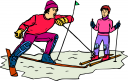 Skiing Clipart