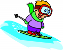 Skiing Clipart