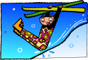 Skiing Clipart