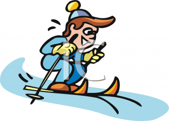 Skiing Clipart