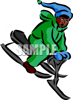 Skiing Clipart