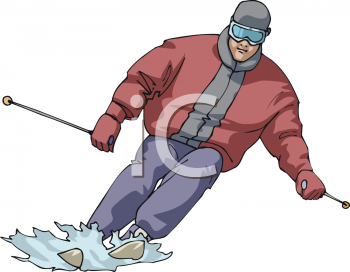 Skiing Clipart