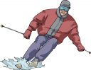 Skiing Clipart