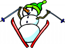 Skiing Clipart