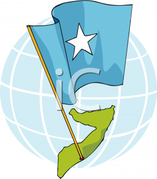 Royalty Free Somalia Flag Clipart