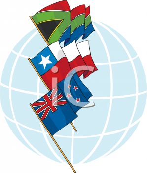 Royalty Free New Zealand Flag Clipart