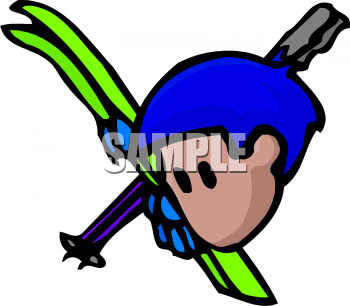 Skiing Clipart