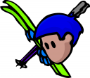 Skiing Clipart