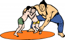 Wrestling Clipart