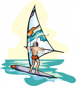 Windsurfing Clipart