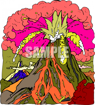 Volcano Clipart