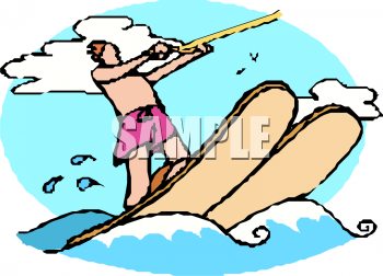 Skiing Clipart