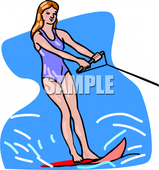 Skiing Clipart