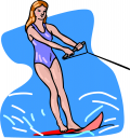 Skiing Clipart