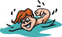Royalty Free Swimming Clipart