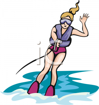 Skiing Clipart