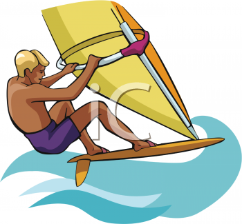 Windsurfing Clipart