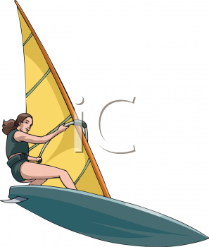 Windsurfing Clipart