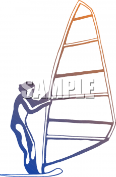 Windsurfing Clipart