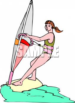 Windsurfing Clipart