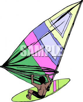 Windsurfing Clipart