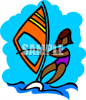 Windsurfing Clipart