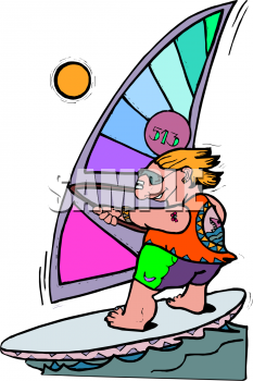 Windsurfing Clipart