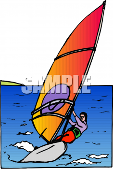 Windsurfing Clipart