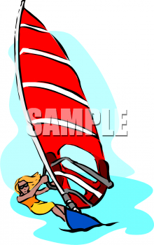 Windsurfing Clipart