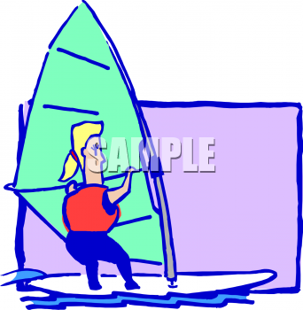 Windsurfing Clipart