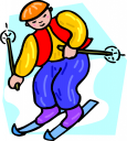 Skiing Clipart