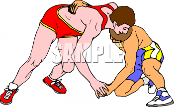 Wrestling Clipart