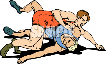 Wrestling Clipart